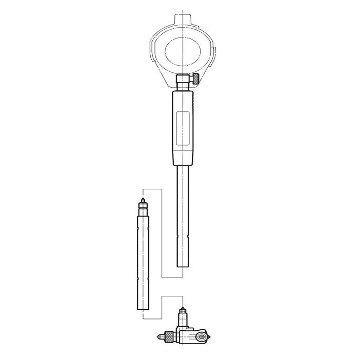 Asimeto 35-50/50-160 Silindir Komparatörü Uzatma Çubuğu 125mm AS-480011