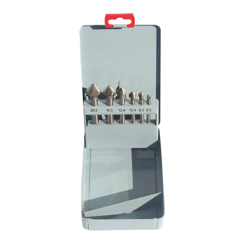 Pld 6 Parça Set Havşa Freze 90° HSS DIN335/c