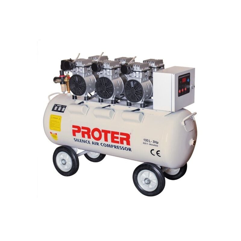 PROTER 100 Lt Sessiz & Yağsız Hava Kompresörü PR 103 S