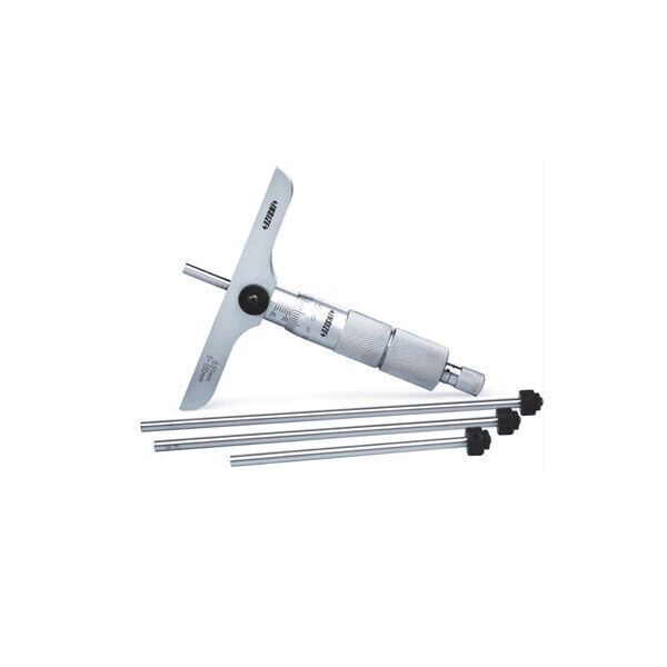 INSIZE 3241-100 Mekanik Derinlik Mikrometresi 0-100 mm Taban 101.5x17