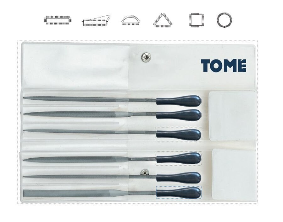 200mm Tome Saatçi̇ Eğe Takimi Sapli 6 Parça