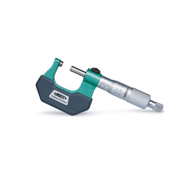 INSIZE 3236-25B Mekanik Sağ Ve Sol Kullanım Dış Çap Mikrometre 0-25 mm