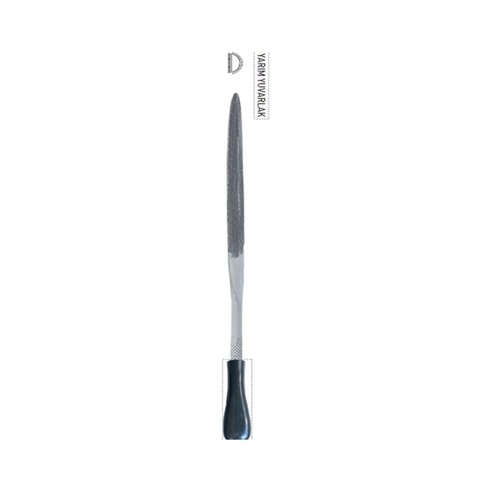 160mm Tome Yarim Yuvarlak Saatçi̇ Eğe Sapli
