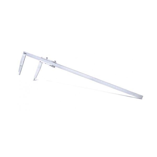 INSIZE 1215-622 Tek Çene Uzun Ağızlı Mekanik Kumpas 0-600 mm Çene Boyu 150