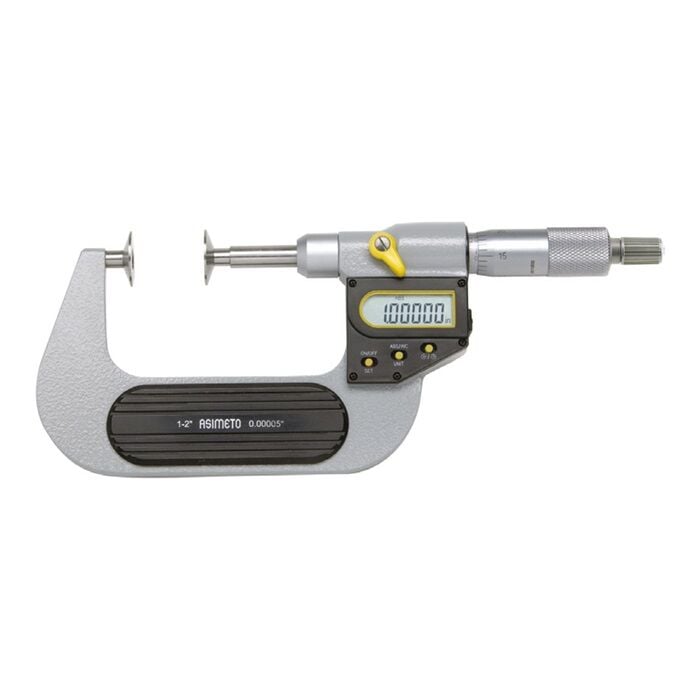 Asimeto 0-25mmx0.001mm Dijital Dişli Mikrometre AS-145010