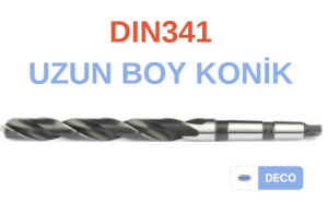 Deco DIN341 Uzun Boy Konik Matkap Ucu - 19X171X269 MM