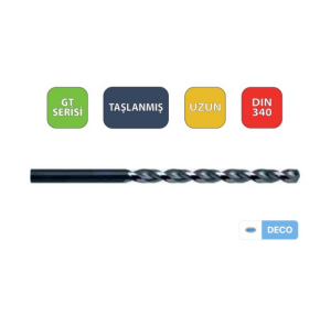 Deco DIN340 GT Serisi Uzun Taşlanmış Matkap Ucu - Q5