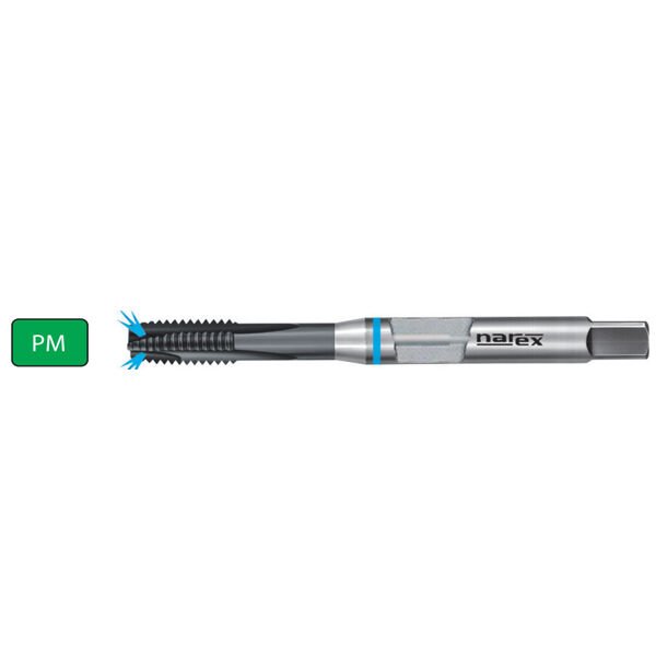 Narex M8x1.25 HL IKZN Paslanmaz İçin Düz Makina Kılavuzu DIN 371B 1870 HL IKZN