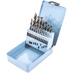 KRONE DIN338 Matkap Seti 19 Parça 1-10mmx0.5 HSS