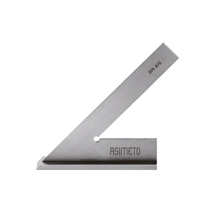 ASIMETO 200x130mm EKSTRA GENİŞ TABAN ÇELİK GÖNYE 45 DERECE
