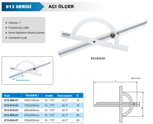 Açı Ölçer 813 Serisi