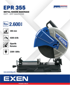EXEN  EPR 355 - 355mm 2600W Profil-Metal Kesme Makinası