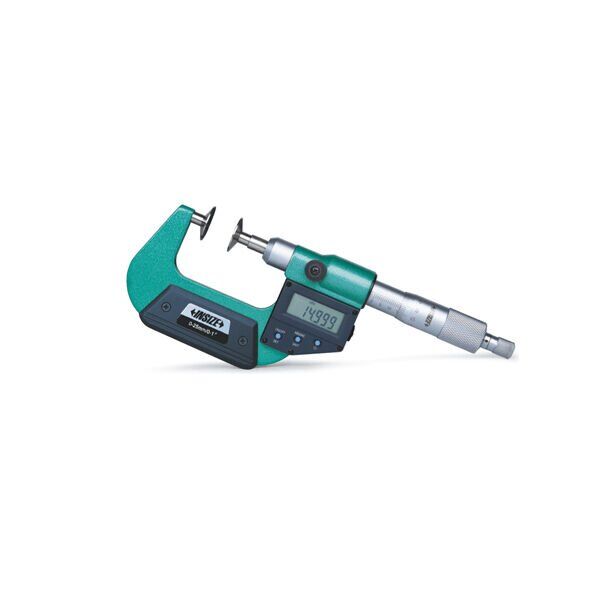 INSIZE 3594-50A Dijital Sabit Milli Disk Mikrometresi Ekonomik Model 25-50 mm