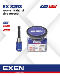 EXEN EX 8293 65mm Manyetik Kilitli  Bits Tutucu