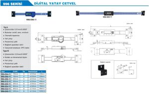 Dijital Yatay Cetvel 996 Serisi