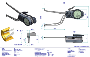 L390 Dijital İç Çap Kanal Komparatörü 90-120 mm