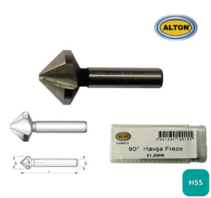 Alton 90° Havşa Freze - Q10,4