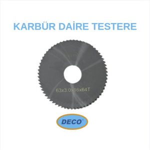 Deco 50X1,0 mm Karbür Daire Freze