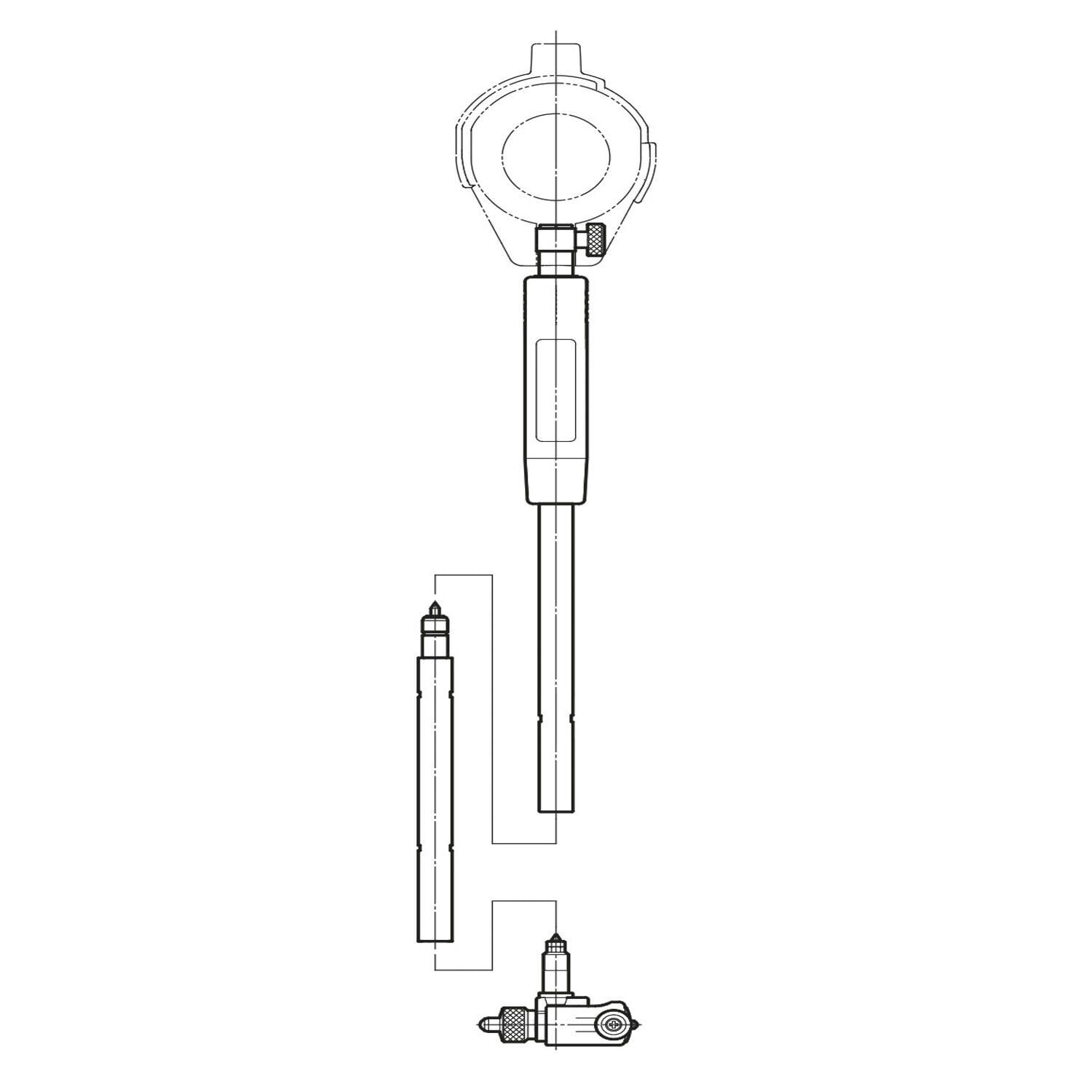 ASIMETO 160-250/250-400 SİLİNDİR KOMPARATÖRÜ UZATMA 250mm