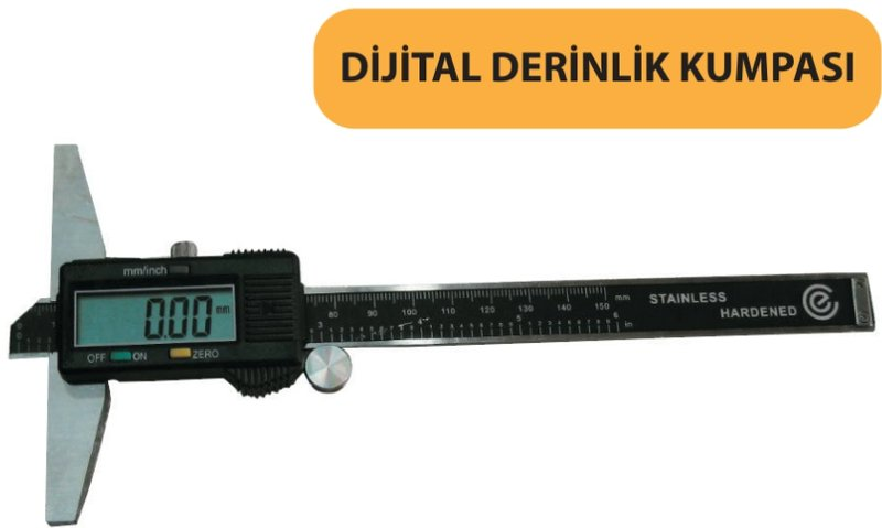 150 MM DİJİTAL DERİNLİK KUMPASI