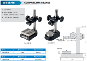 Komparatör Standı 294 Serisi - Yuvarlak Taban