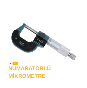 0X25 MM NUMARATÖRLÜ MİKROMETRE