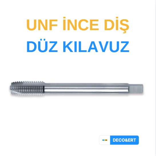 ERT UNF İnce Diş Düz Makine Kılavuzu - UNF 3/8