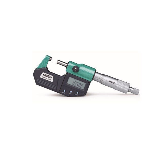INSIZE 3108-25FA Dijital Dış Çap Mikrometre 0-25 mm IP65 Su Geçirmez