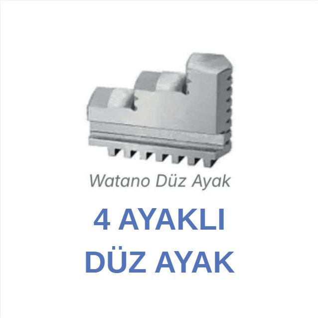 Watano 4 Ayaklı Düz Yedek Ayak Takımı 200X4