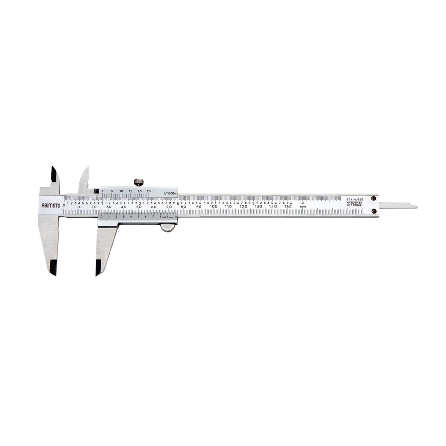 ASIMETO 0-100mmx0.05 DÜZ TİP MEKANİK KUMPAS
