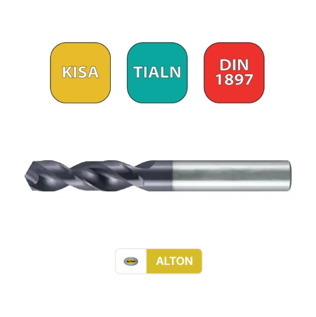 ALTON Kısa Boy Karbür Matkap Ucu - Q2,5X2,5X14X43
