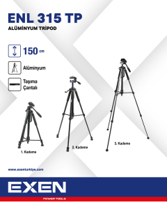 EXEN  ENL 315 TP - 1,5m Alüminyum Tripod