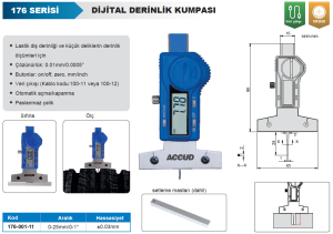 Dijital Derinlik Kumpası 176 Serisi