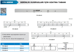 Derinlik Kumpasları İçin Uzatma Köprüsü