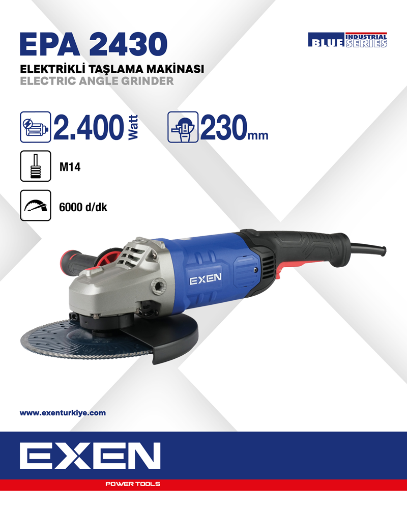 EXEN EPA 2430 - 230mm 2400W Elektrikli Taşlama