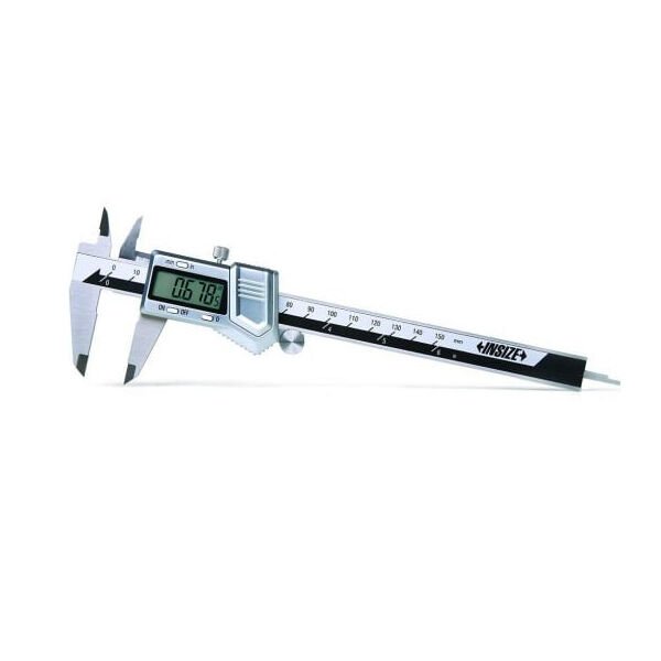 INSIZE 1114-200A Dijital Kumpas Sert Çinko Kasa 0-200 mm