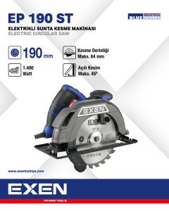 EXEN  EP 190 ST - 190mm 1400W Elektrikli Sunta Kesme Makinası