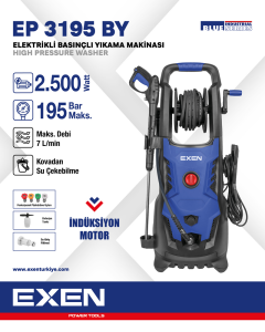 EXEN  EP 3195 BY -195 Bar Basınçlı Yıkama Makinası