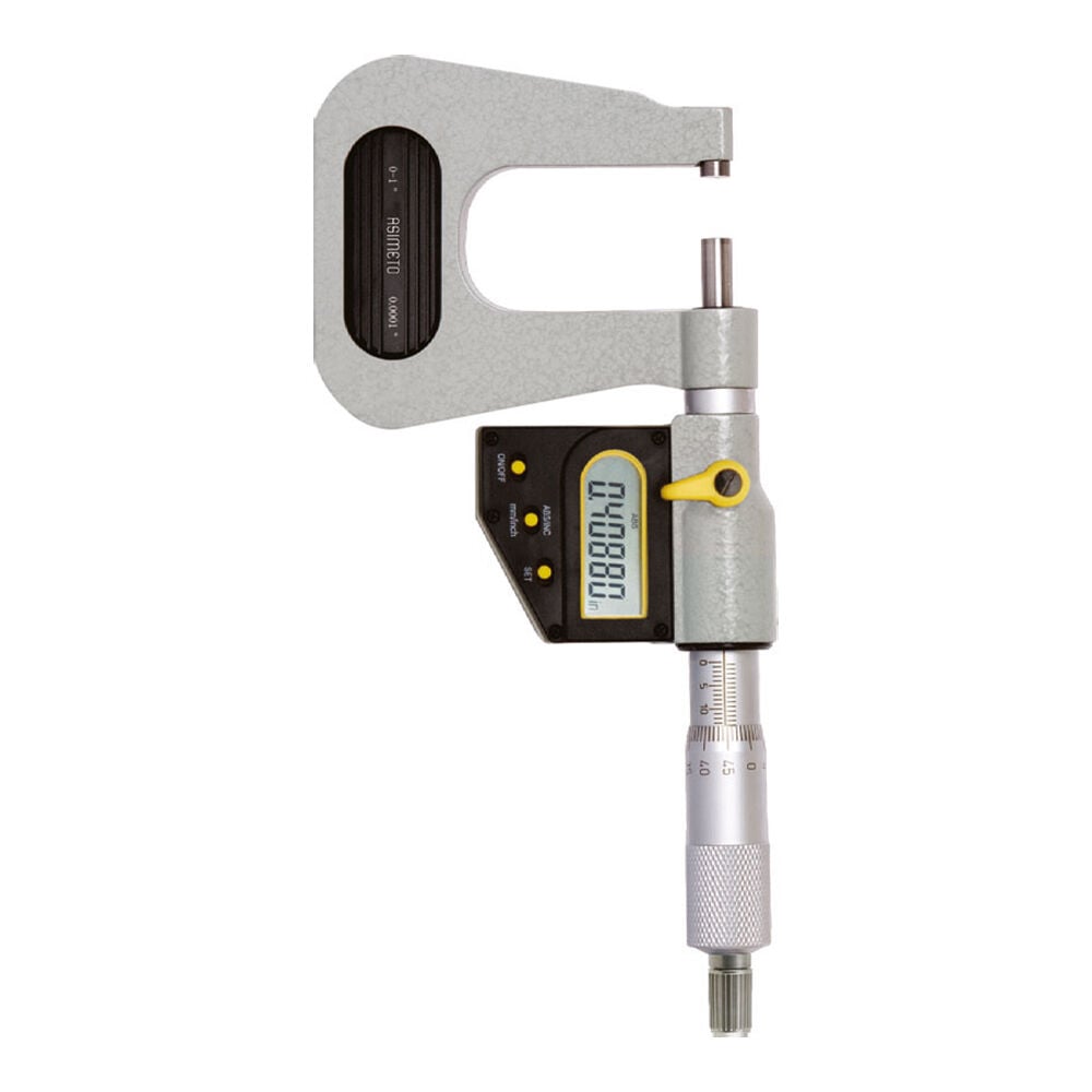 ASIMETO 0-25mmx0.001 IP65 DERİN BOĞAZ DİJİTAL MİKROMETRE