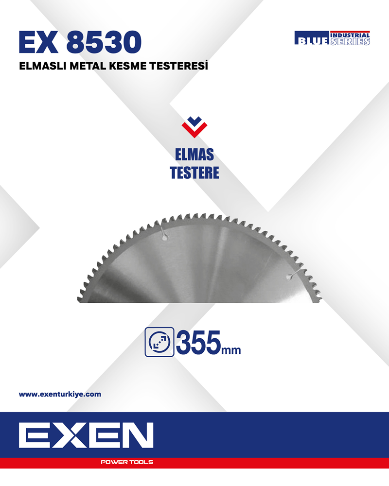 EXEN  EX 8530 - 355mm Elmaslİ Metal Kesme Yedek Testere