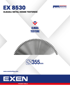 EXEN  EX 8530 - 355mm Elmaslİ Metal Kesme Yedek Testere
