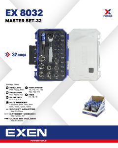 EXEN EX 8032 Master Set-32 Parça Bits Uç Seti