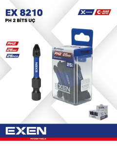 EXEN EX 8210 PH2 25mm Bits Uç