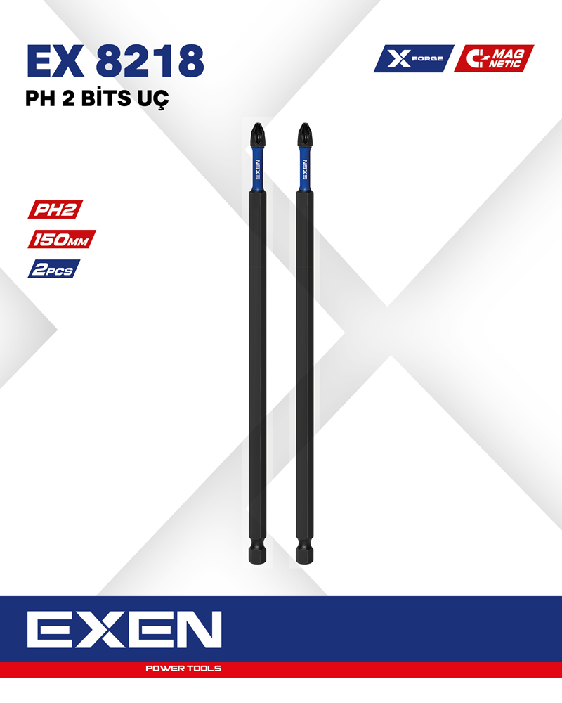 EXEN EX 8218 PH2 150mm Bits Uç