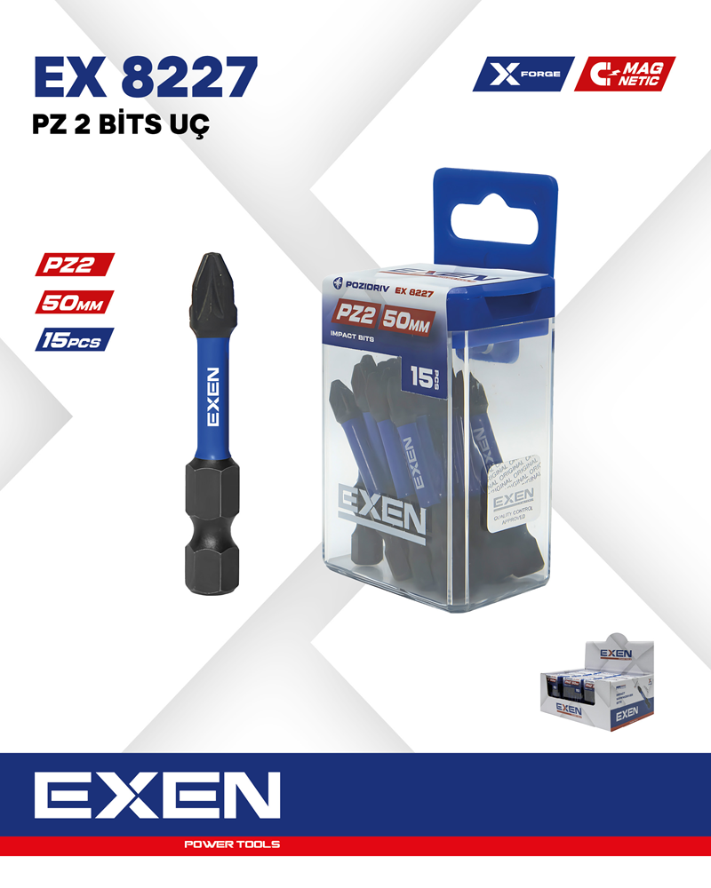 EXEN EX 8227 PZ2 50mm Bits Uç