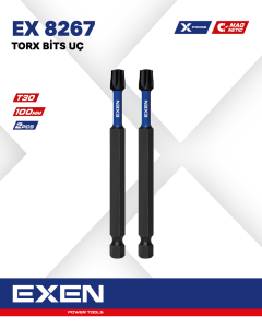 EXEN EX 8267 T30 100mm Bits Torx Uç