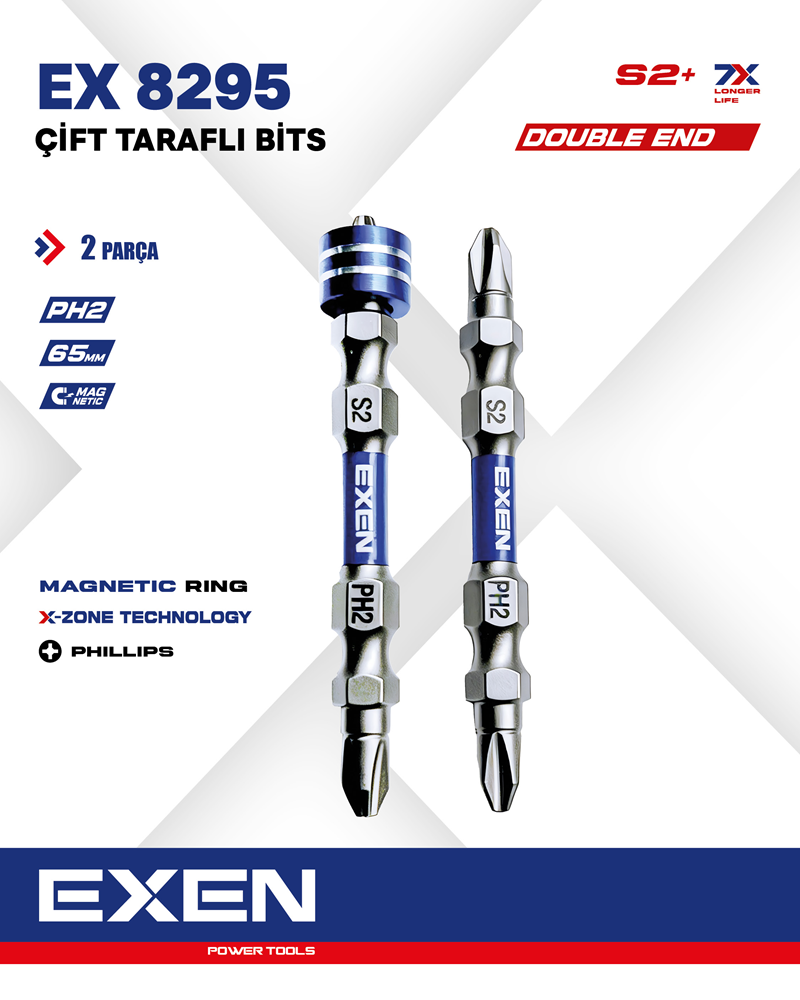 EXEN EX 8295 Çift Taraflı Bits Uç