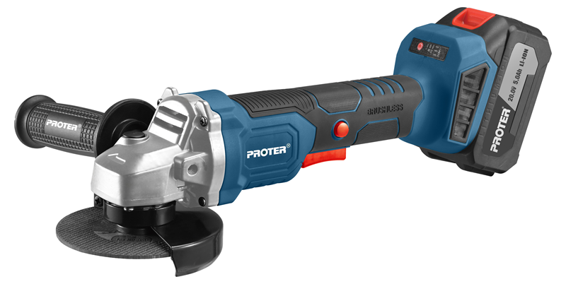 PROTER PST 905 E 115mm  5.0Ah 20V Li-ion Pil Kömürsüz Elkt.Hız Şarjlı Avuç Taşlama