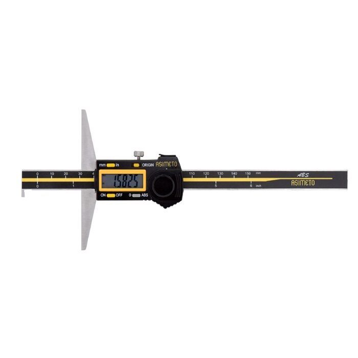Asimeto 0-200mmx0.01 Tek Kanca Dijital Derinlik Kumpası AS-322087