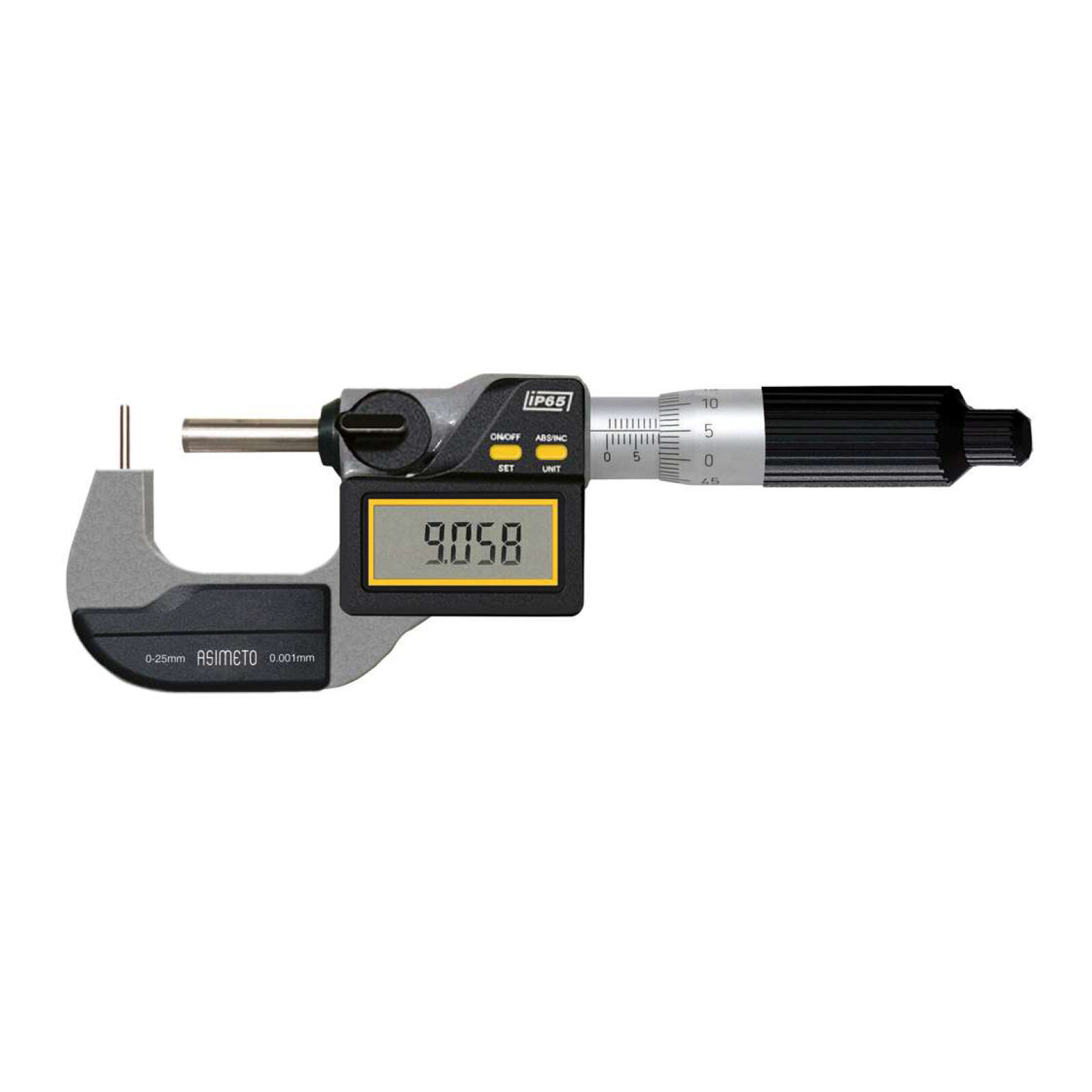 ASIMETO 25-50mmx0.001 IP65 DİJİTAL TÜP MİKROMETRESİ